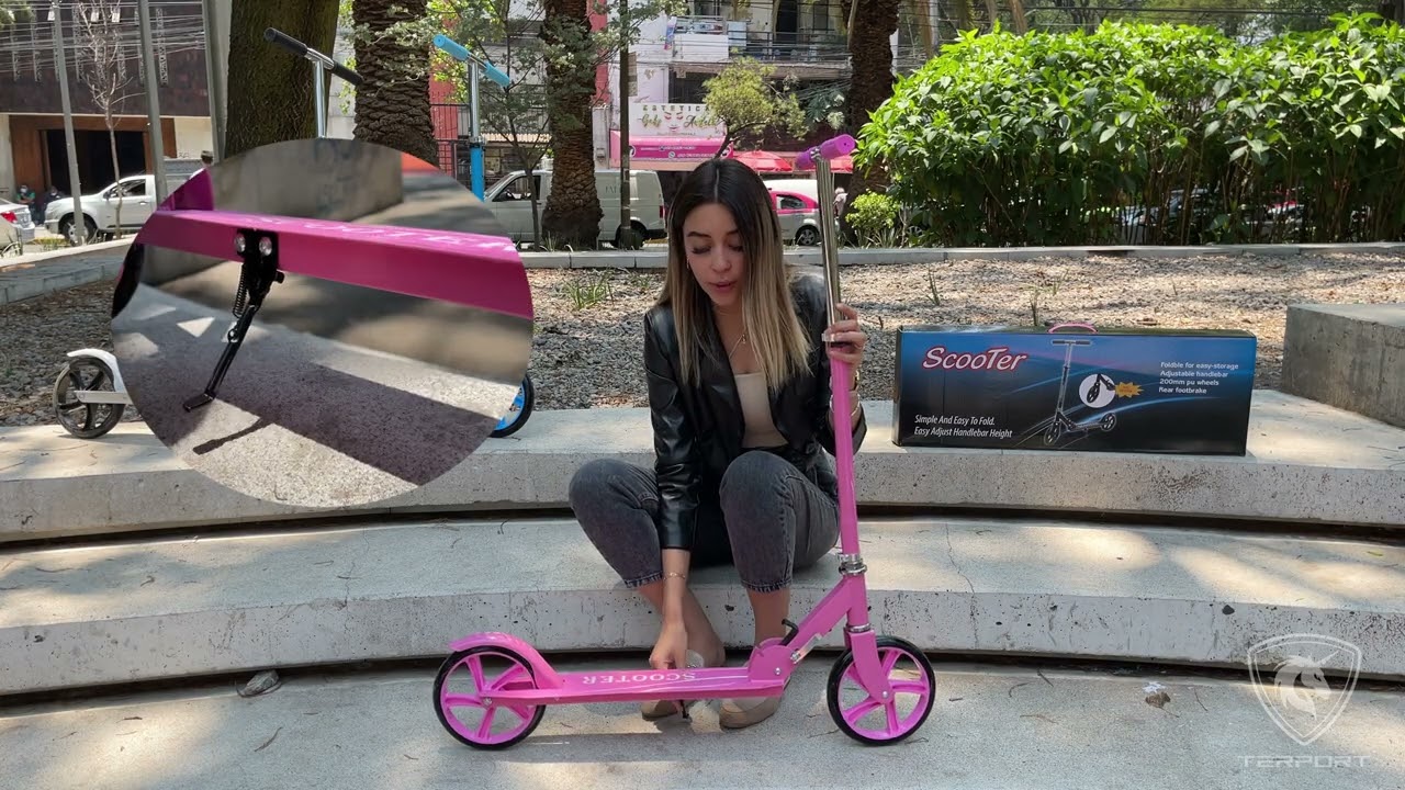 Scooter Para Niños/adolescentes Patinete Plegable Y Ligero