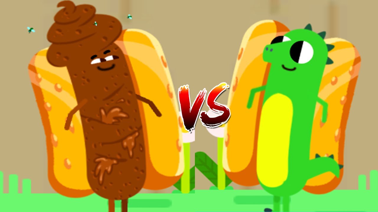 Run Sausage Run! Gameplay Walkthrough Part  4 - Sausage Dino vs Sausage Mr.Poo