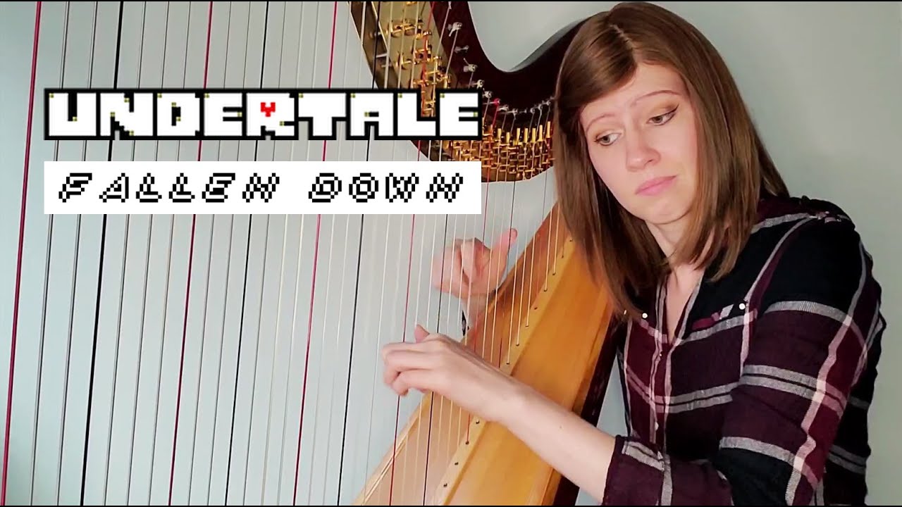 Undertale OST: Fallen Down (Harp Cover) + Pedal Harp Sheet Music