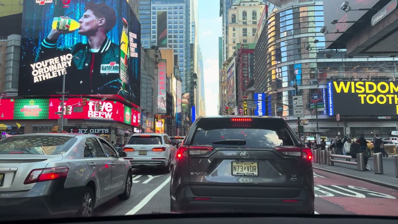 Driving in Manhattan,New York City,Part 2.