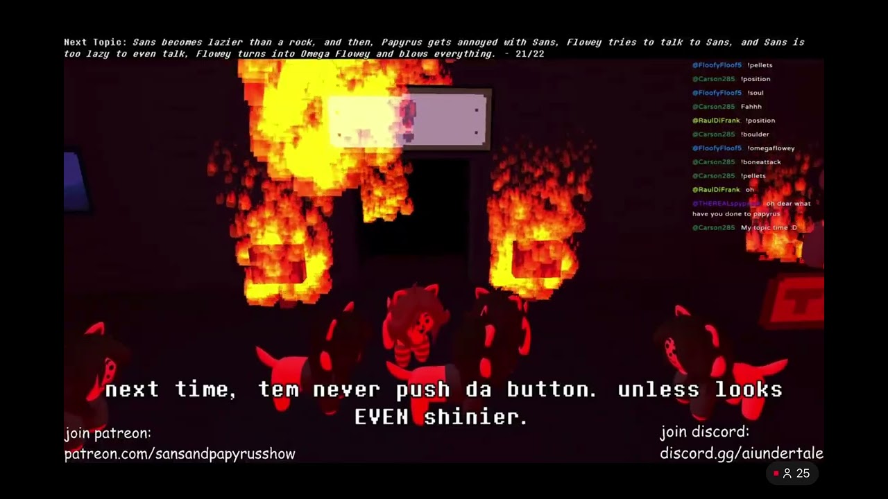 Temmie finds a flamethrower