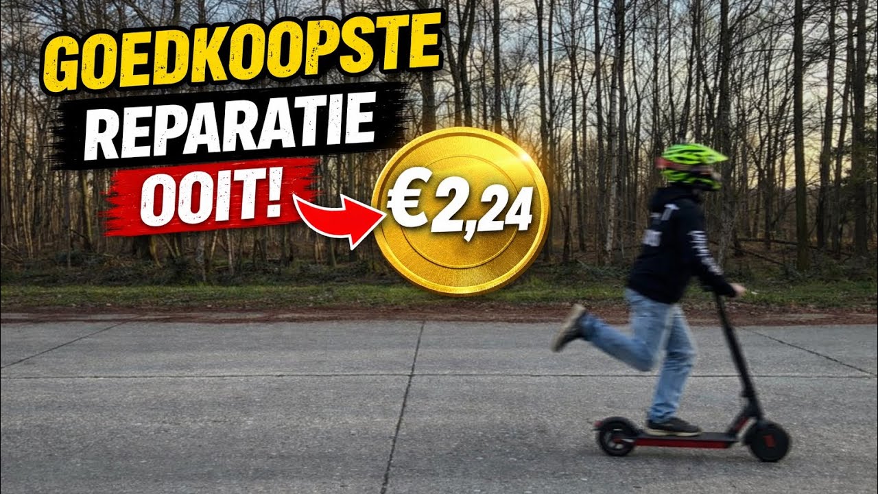 goedkoopste reparatie ooit? 2,24€ E-step Xiaomi M365 reparatie
