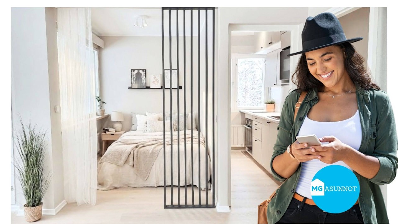40m² ✅ tyylikäs - 2h + kk + vaatehuone + lasitettu parveke - MG Asunnot Lahti - Pihtikatu 14 - Lahti