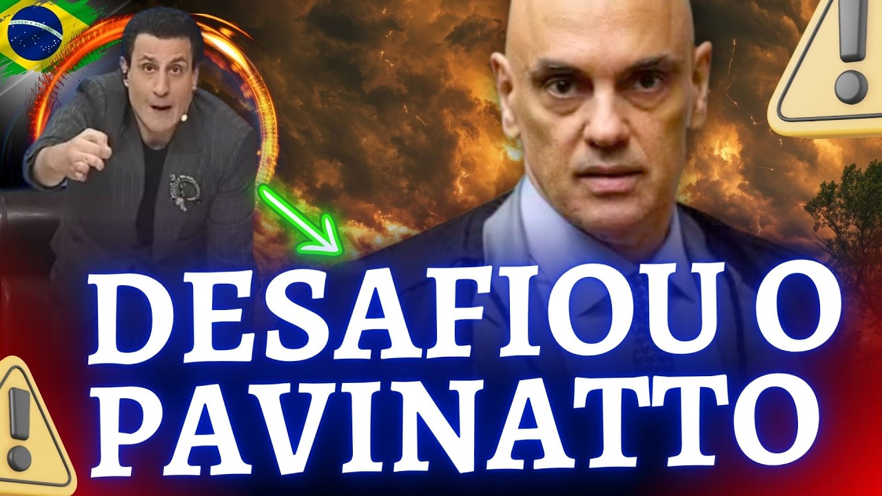 Moraes desafia Pavinatto que surta e quase sobe em cima da mesa ao vivo