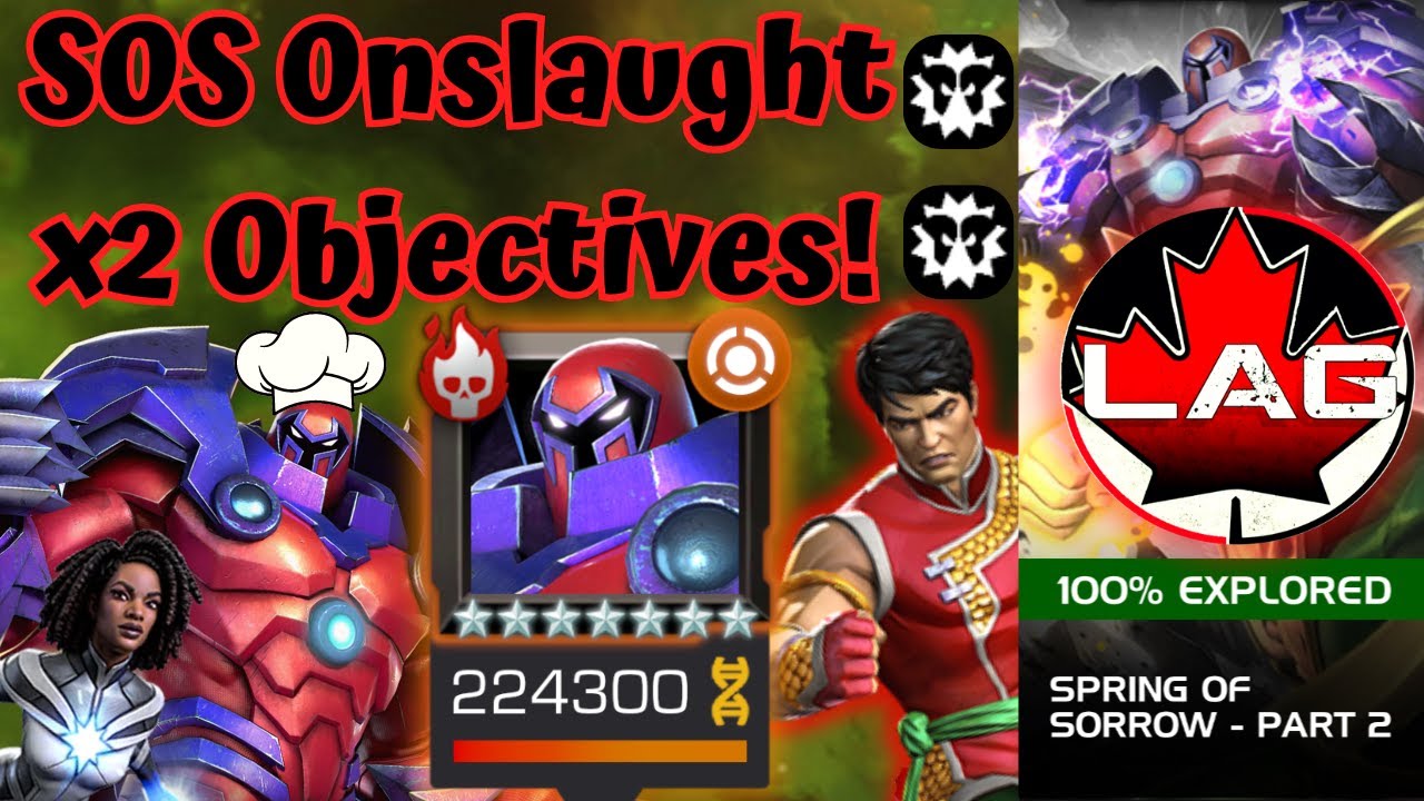 THE BEST COUNTER vs SOS Onslaught Boss!! Double Objective Coverage & Simple Solo! Photon? - MCOC