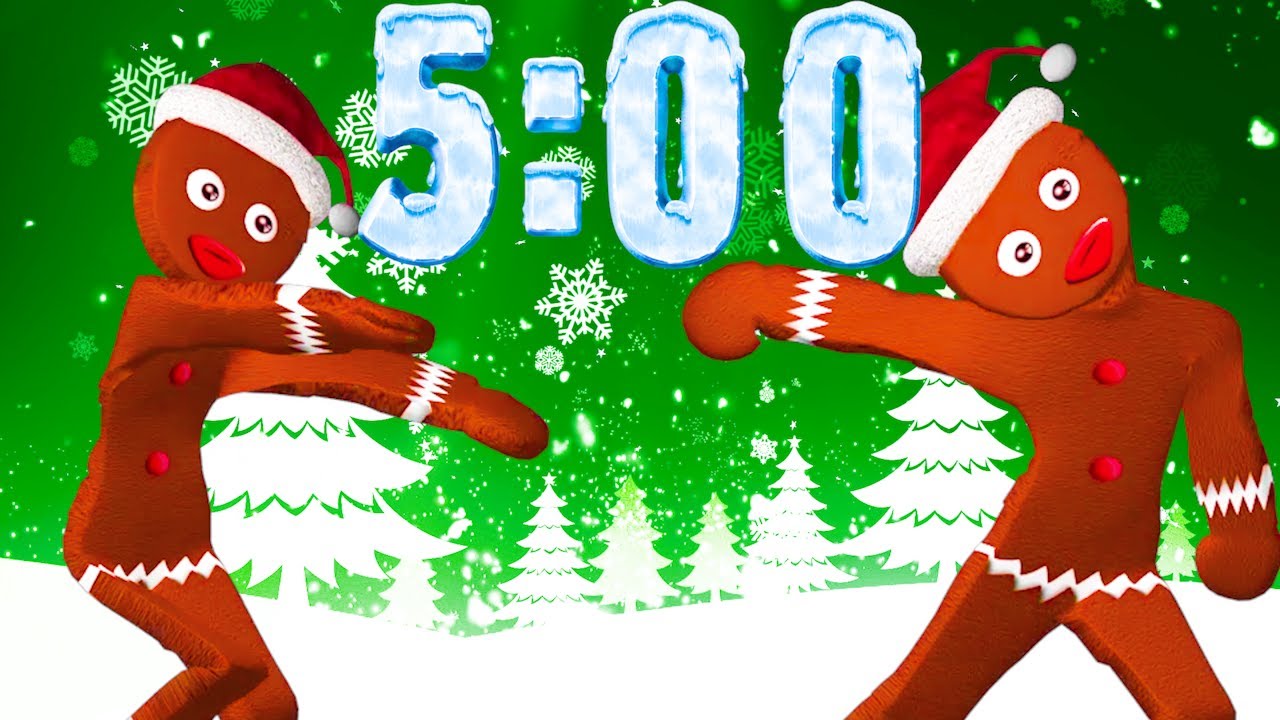 5 Minute Timer [Dancing Gingerbread] 🎄