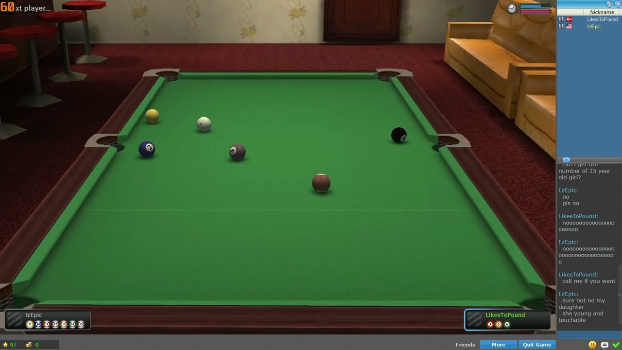 1v1 With My Friend Again (trickshot fails) In Real Pool 3d Poolians