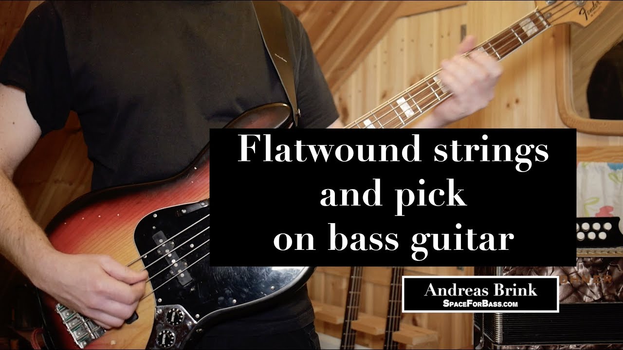 FLATWOUND STRINGS AND PICK ON BASS - A Classic Vintage Sound