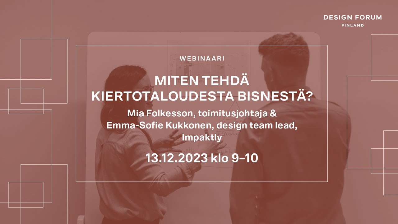 Webinaari 13.12.2023: Kiertotalouden liiketoimintamallit