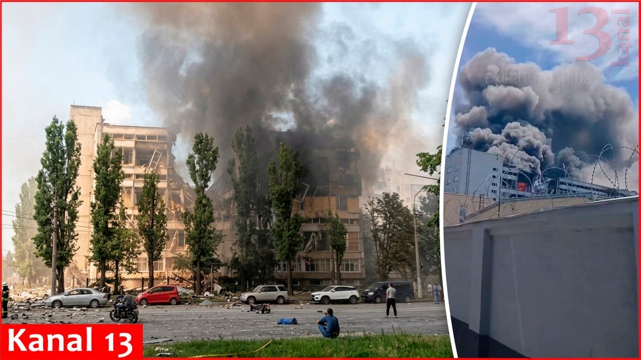 Последствия удара Украины по ключевому военному заводу в России: над разрушенным объектом поднима...