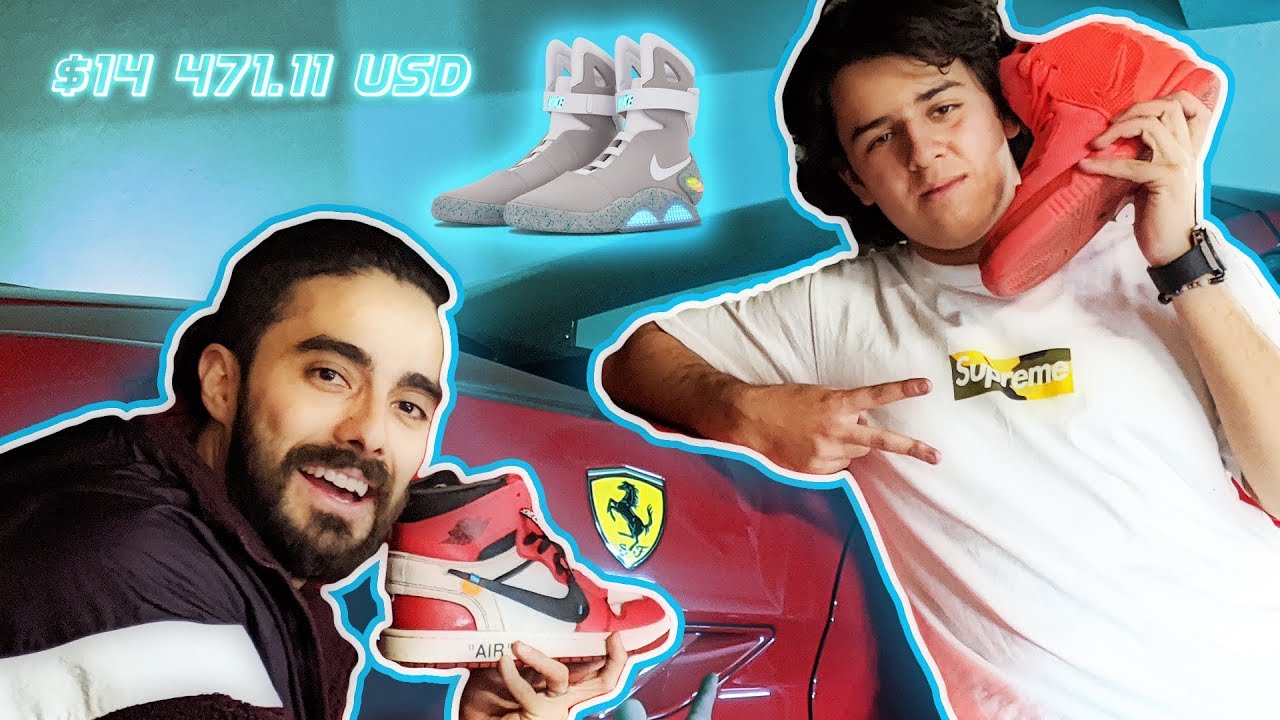Chaval con impresionante colección de SNEAKERS y FERRARI 🤯