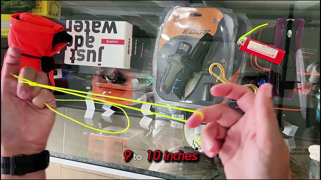 SCUBA Tips | How to Attach an SMB to a Finger Spool