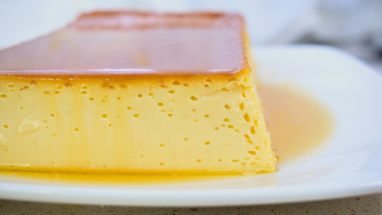 Receta de flan de leche condensada. Quesillo.