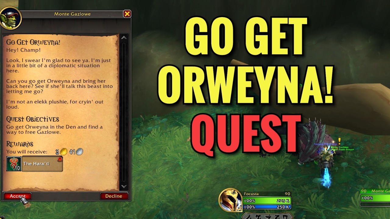 Go Get Orweyna! Quest (WoW Midnight)