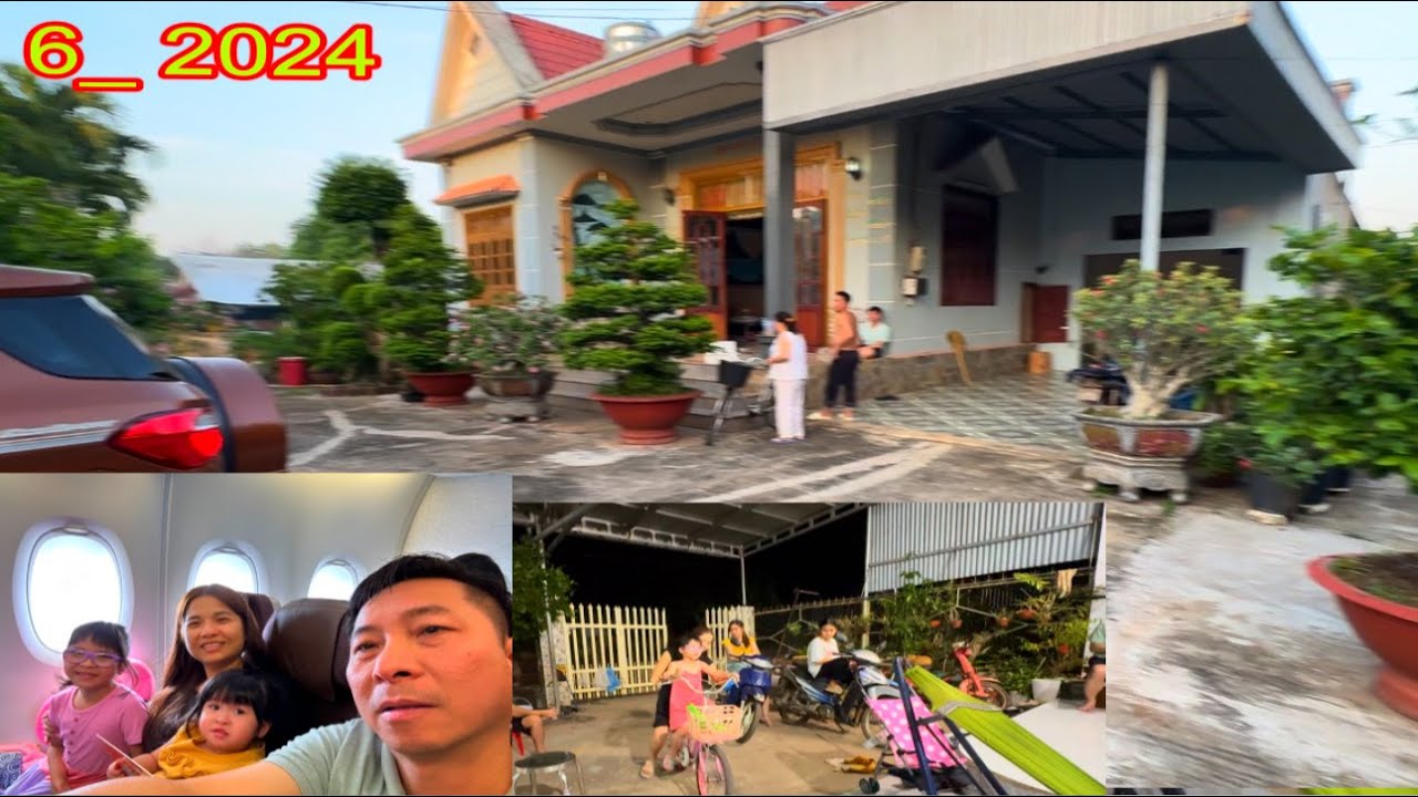 Hành trình di chuyển từ Mỹ về Việt Nam! _  Ngày đầu tiên ở nhà ngoại.