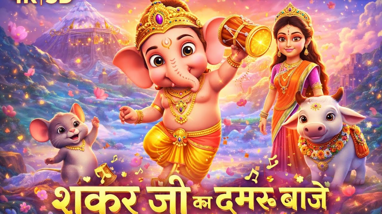 Shiv Shanker ka Damru Baje I New Version I Remix song #cartoon #kids#animation #cartoonforkids 