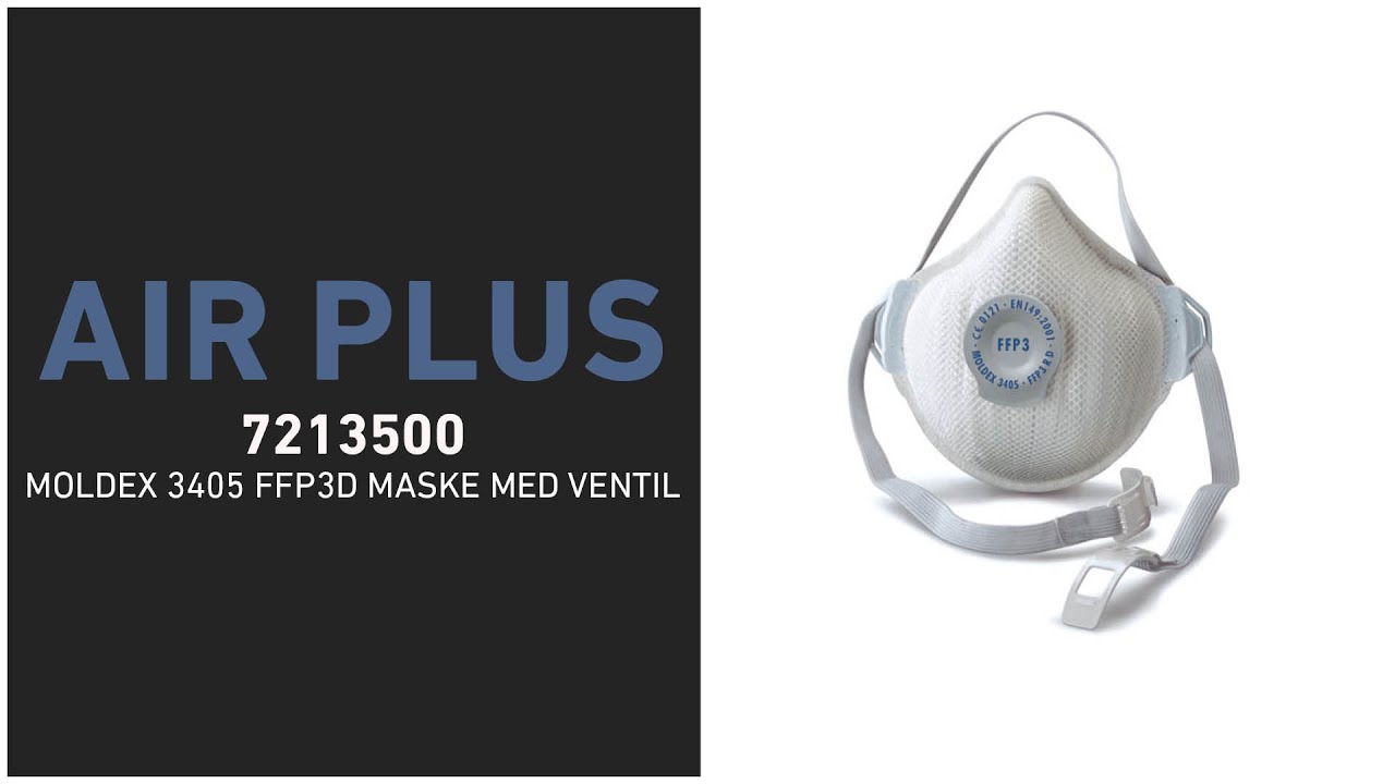 Moldex 3405 Air Plus FFP3D Maske