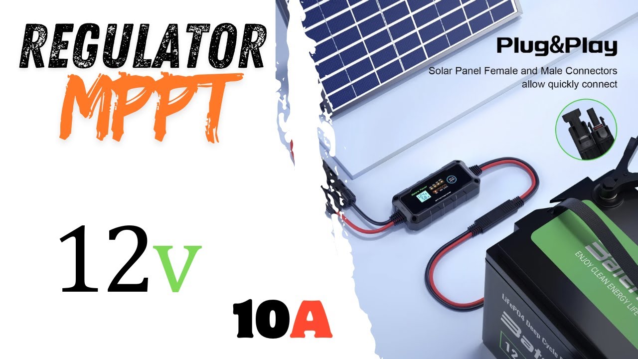 Kontroler ładowania słonecznego Bateria Power 10A MPPT 12v Agm Gel Lifepo4