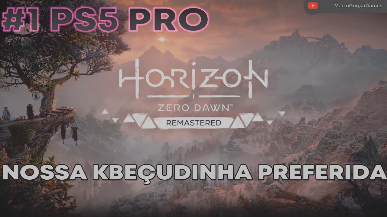 Horizon Zero Dawn #1- Aloy e seu Foco. Teb salvo e infância c/ Rost, párias. PS5 PRO