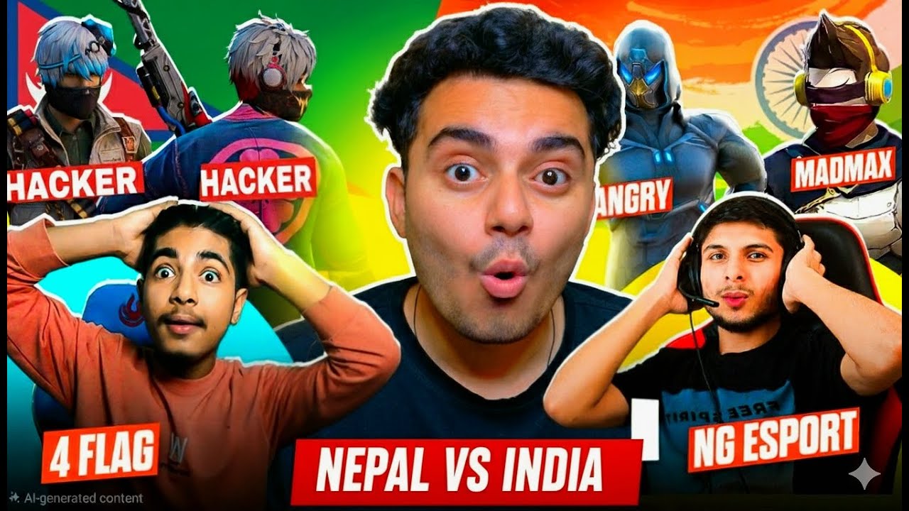 THE END 😡 NEPAL VS INDIA 🇳🇵🇮🇳 | 4 FLAG GAMER vs NG 🔥#4flaggamer #nonstopgaming #blackshout