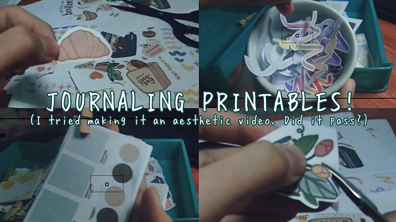 ✂️𝙅𝙤𝙪𝙧𝙣𝙖𝙡𝙞𝙣𝙜 𝙥𝙧𝙞𝙣𝙩𝙖𝙗𝙡𝙚𝙨/𝙨𝙩𝙞𝙘𝙠𝙚𝙧𝙨! How I availed it all for free [ ASMR(ish) paper cutting ] | eya