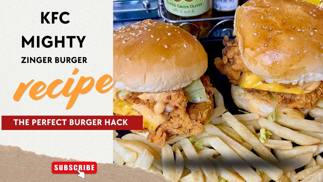 KFC Mighty Zinger Burger recipe by Fatima’s kitchen 