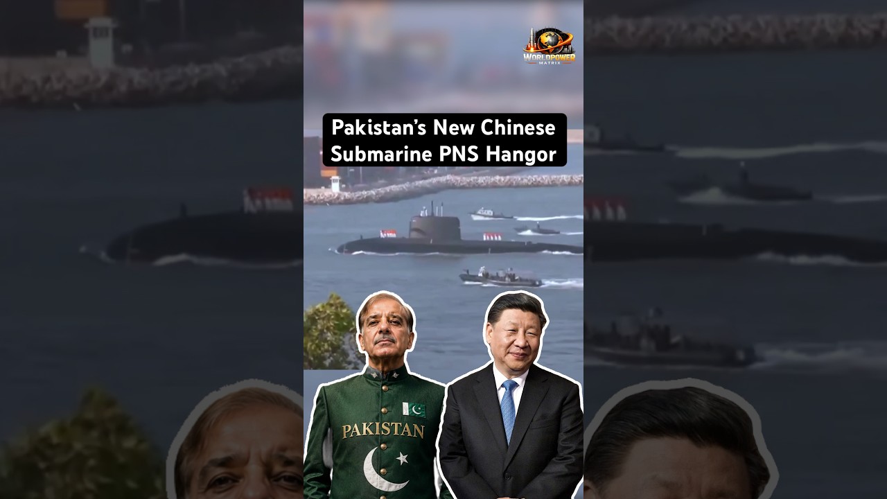 PNS Hangor Arrives #shorts #defencenews #pakistan #submarine #fighterjet