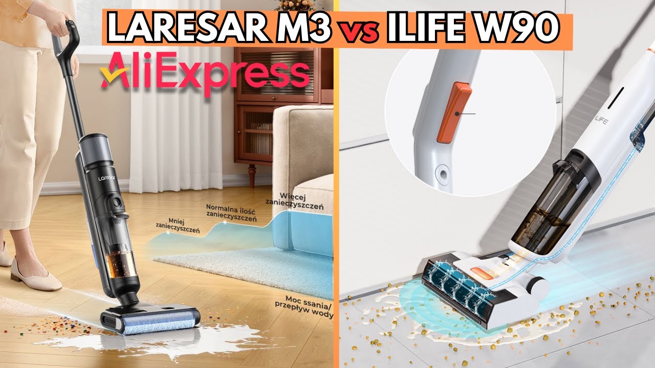 Sprawdzam Laresar M3 vs iLIFE W90 | Elektryczny Mop odkurzający z Aliexpress