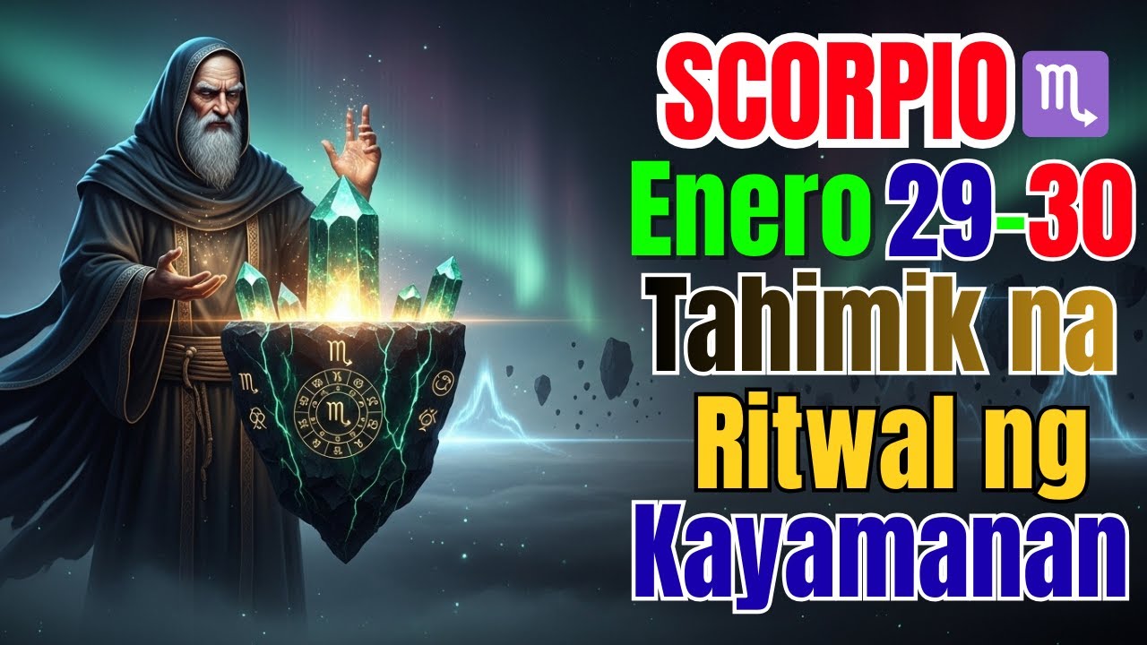 Scorpio ♏ — Enero 29–30: Isang Tahimik na Ritual para sa Kayamanan 🔮💎