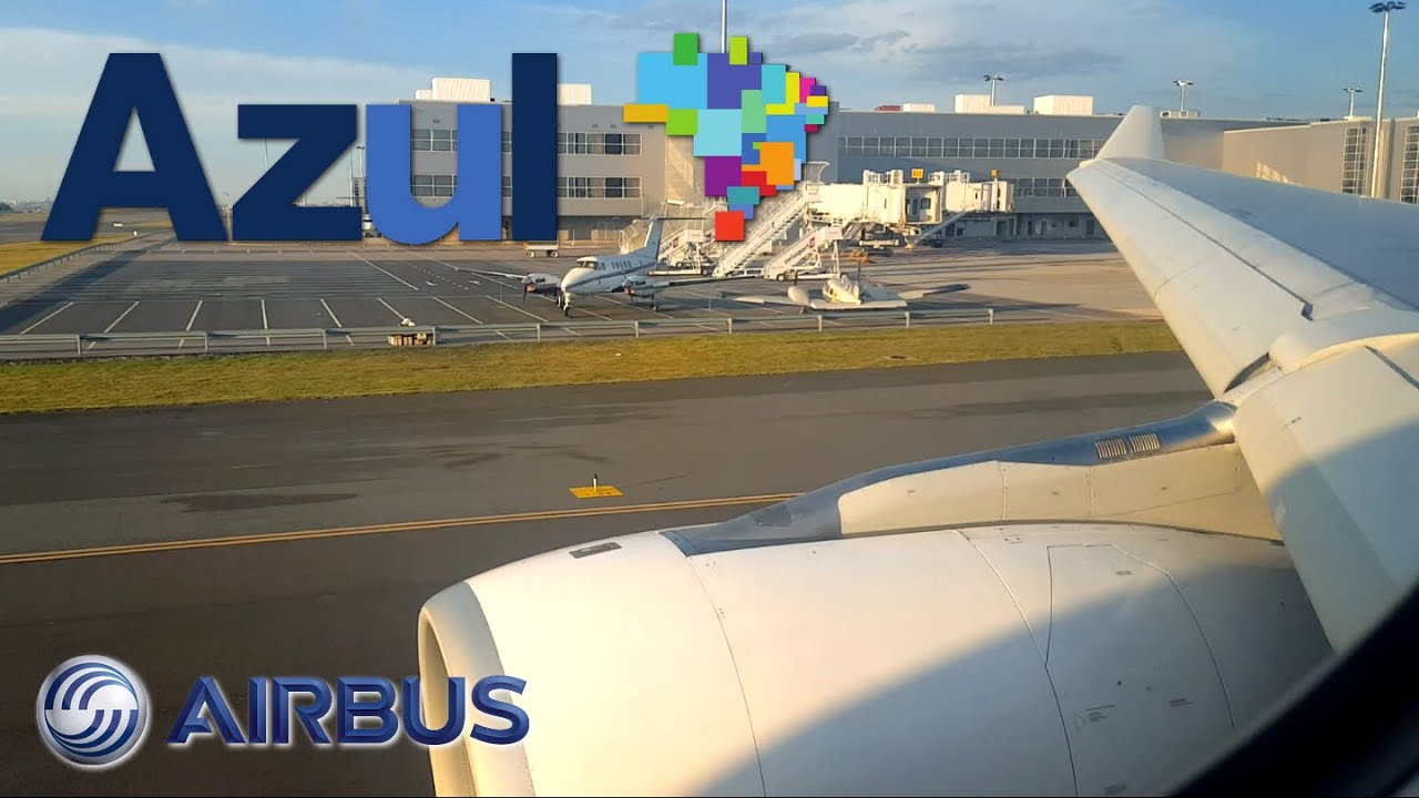 Azul Airbus A330-200 ✈ Taxi e Decolagem de Campinas para Lisboa