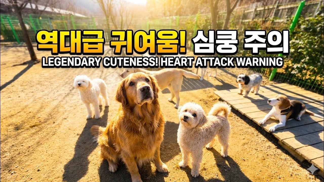 “애견호텔 맡기면 이렇게 놉니다! 🐶 소형견·중형견·대형견 운동장 대폭주”