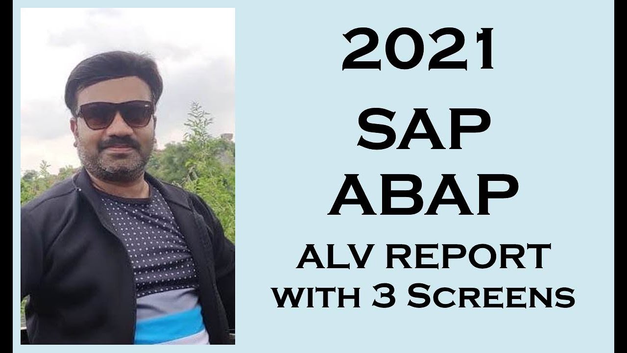 Отчет SAP ABAP ALV, 3 экрана