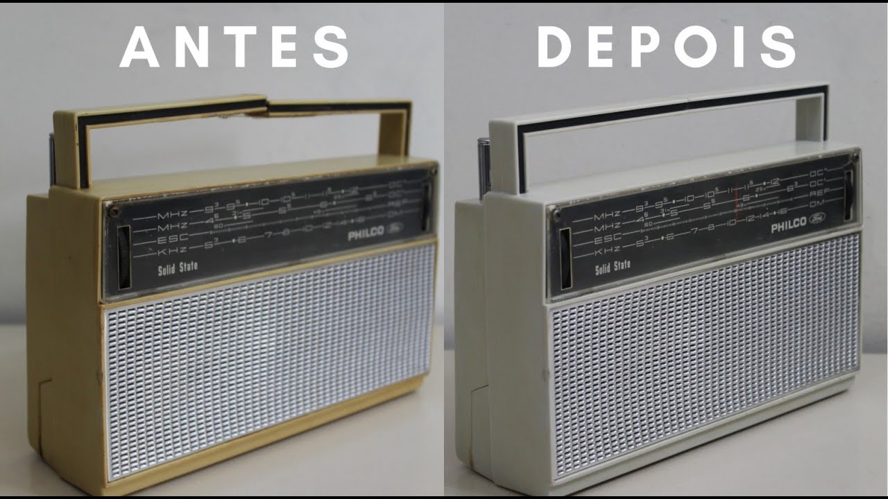 Amarelado e Quebrado: Restauração Rádio Philco de 1969