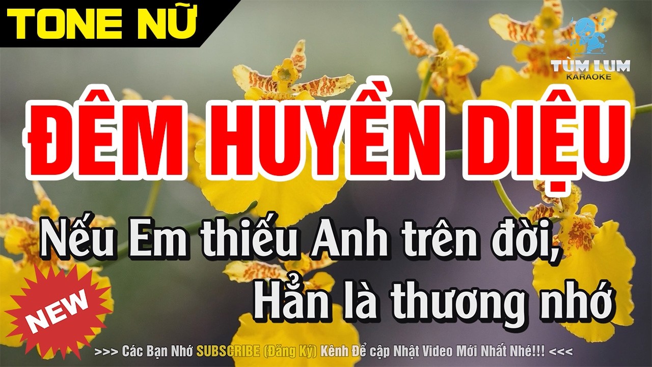 Đêm Huyền Diệu Karaoke Tone Nữ [ Fm ] Nhạc Sống Cha Cha Cha Dễ Hát | Karaoke Tùm Lum