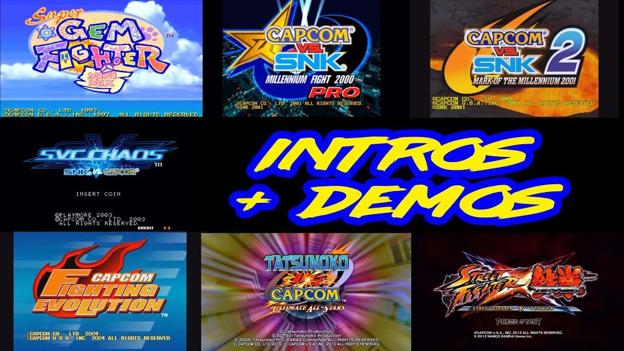 Capcom vs Series Intros 1997 - 2012
