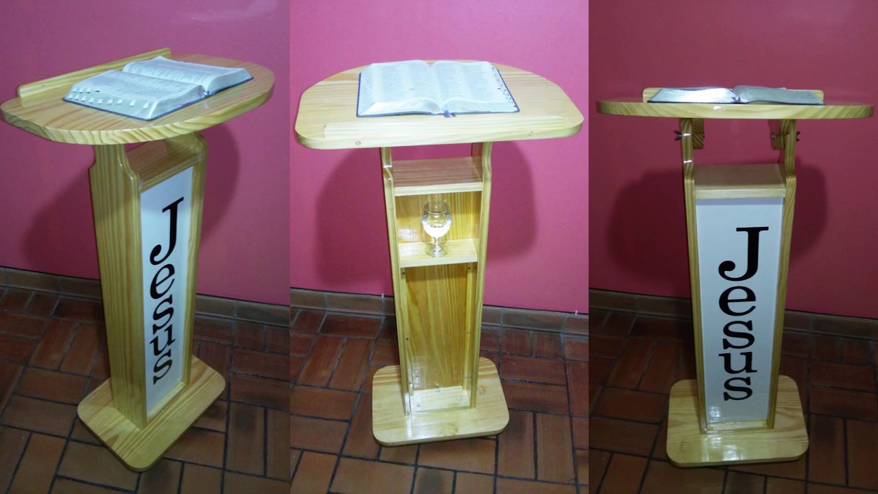 Púlpito Portátil Desmontável para igreja ou Palestrantes