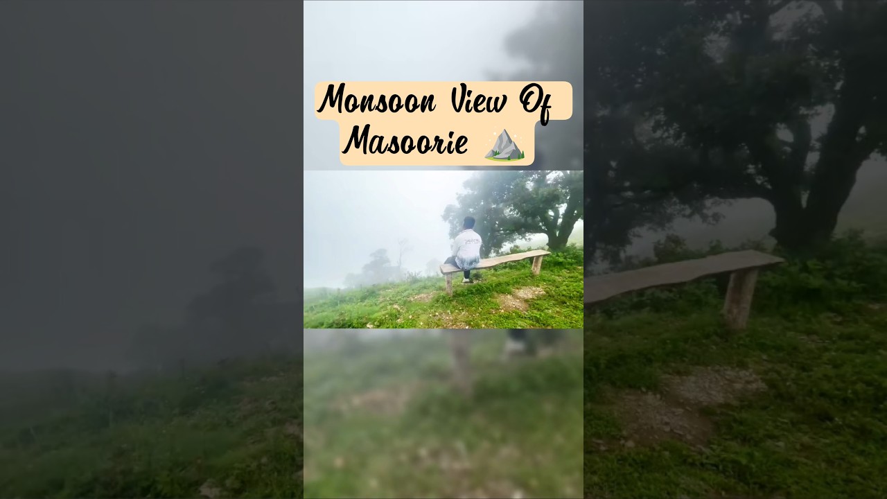 Monsoon View of Mussoorie⛰️ #trending #viralvideo #shorts #explore