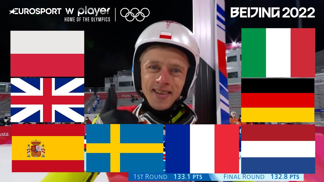 Jak komentatorzy z CAŁEJ EUROPY przeżywali BRĄZ Dawida Kubackiego? | Pekin 2022