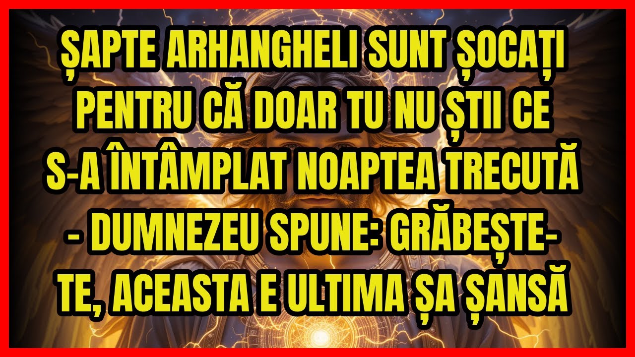 🔥 ȘAPTE ARHANGHELI SUNT ȘOCAȚI PENTRU CĂ DOAR TU NU ȘTII CE S-A ÎNTÂMPLAT NOAPTEA TRECUTĂ - DUMNE...