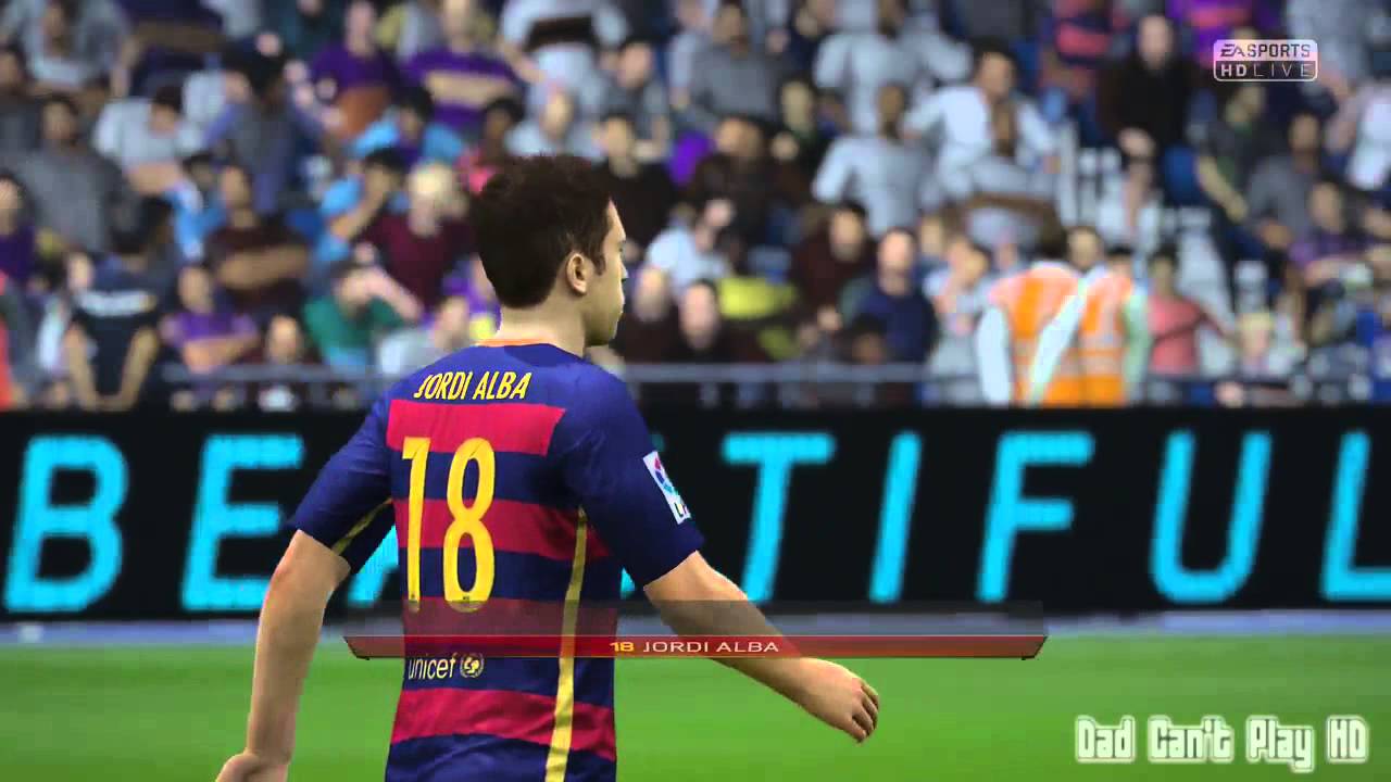 FIFA 16 Full HD Gameplay Of Real Madrid vs Barcelona  - (PS4)