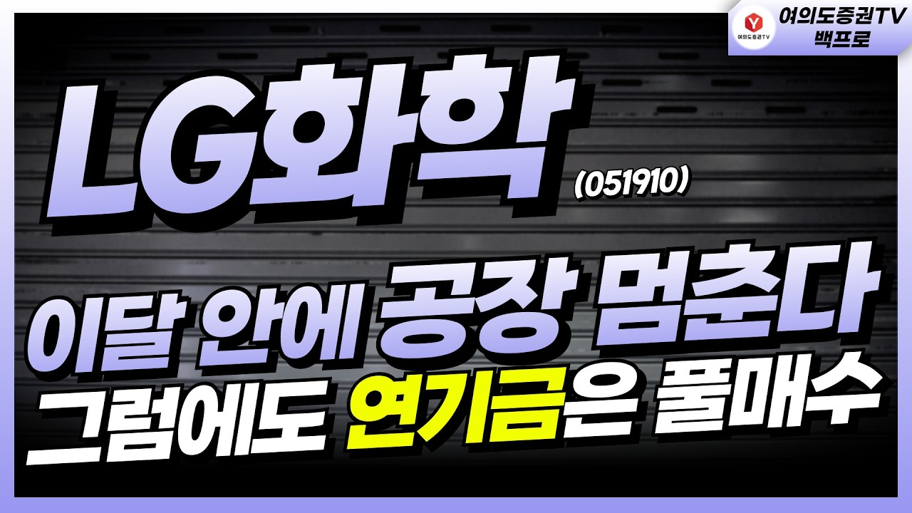 🔥LG화학 - [긴급] 전쟁통에 석유화학 