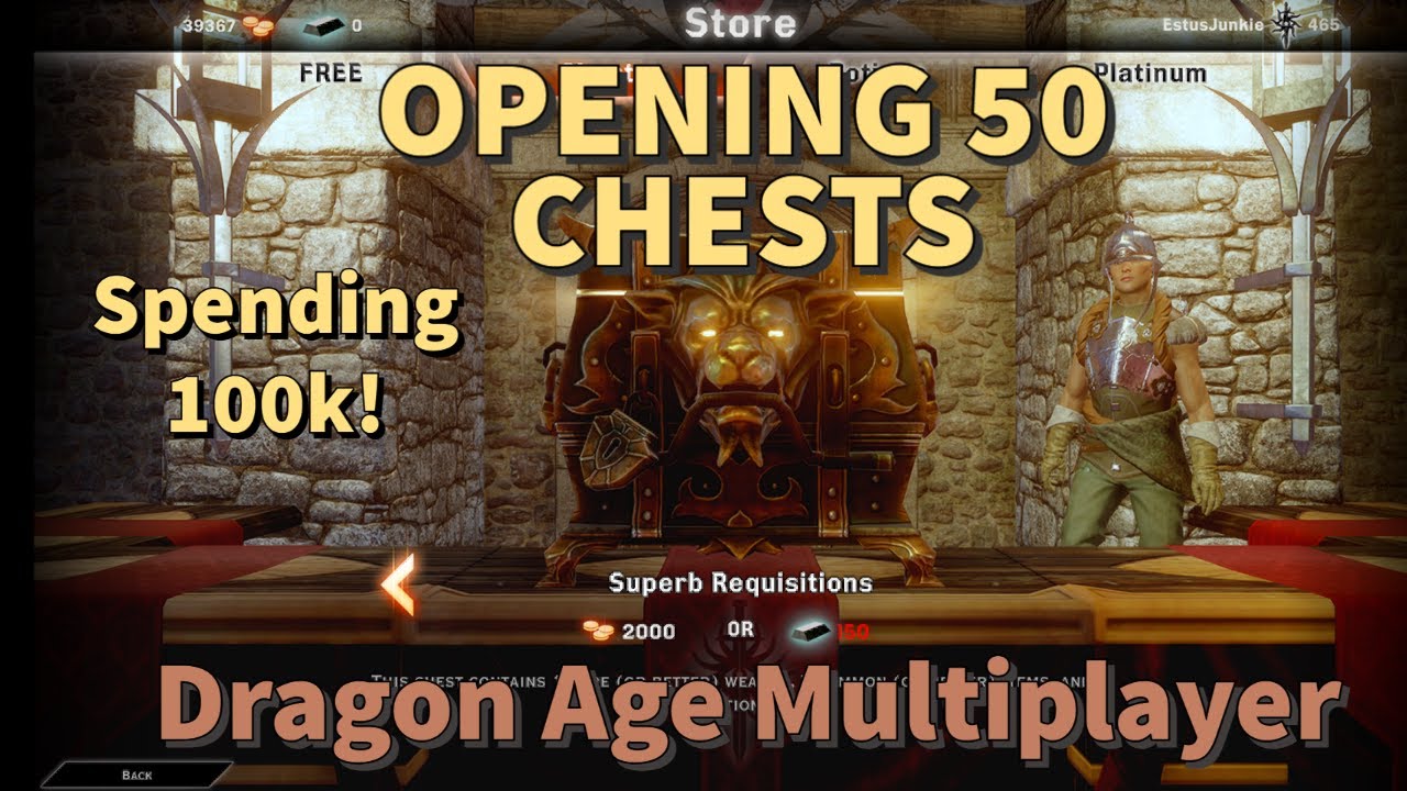 Spending 100k on Superb Chests!  #257-#307 Dragon Age Inquisition Multiplayer