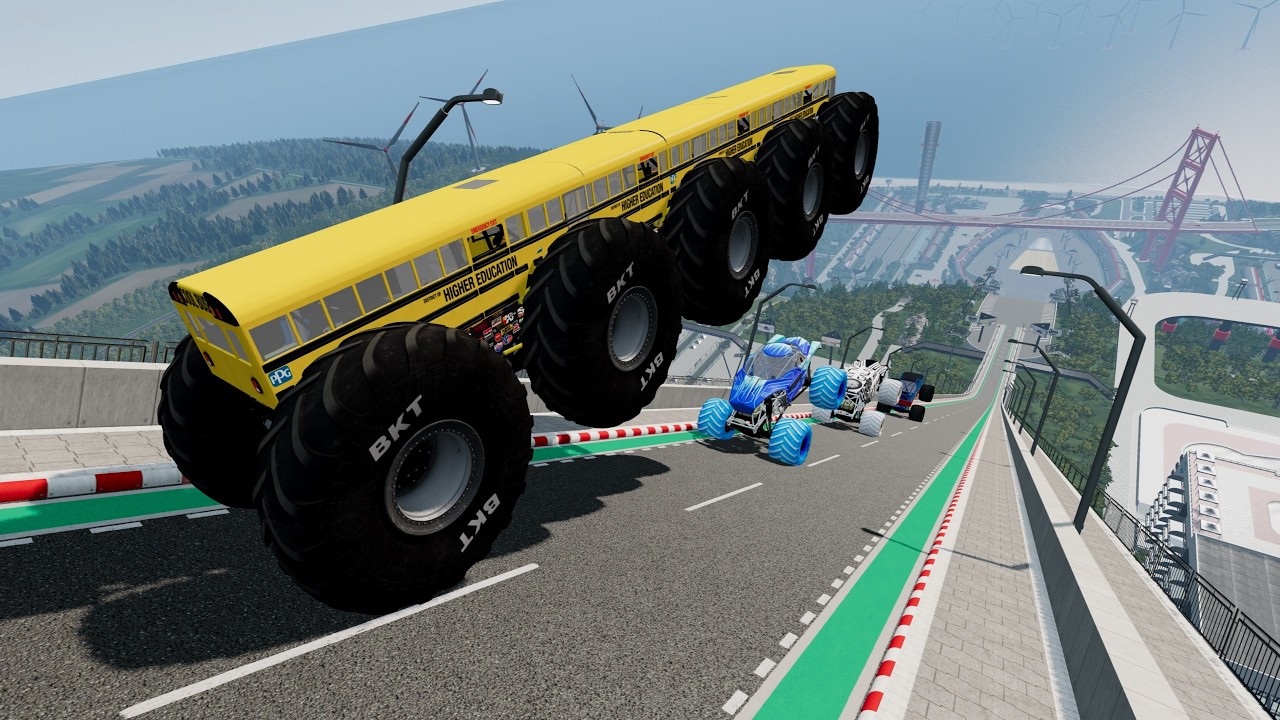 Epic High Speed monster trucks jumps Big & Small # 77 | CAR Stunt