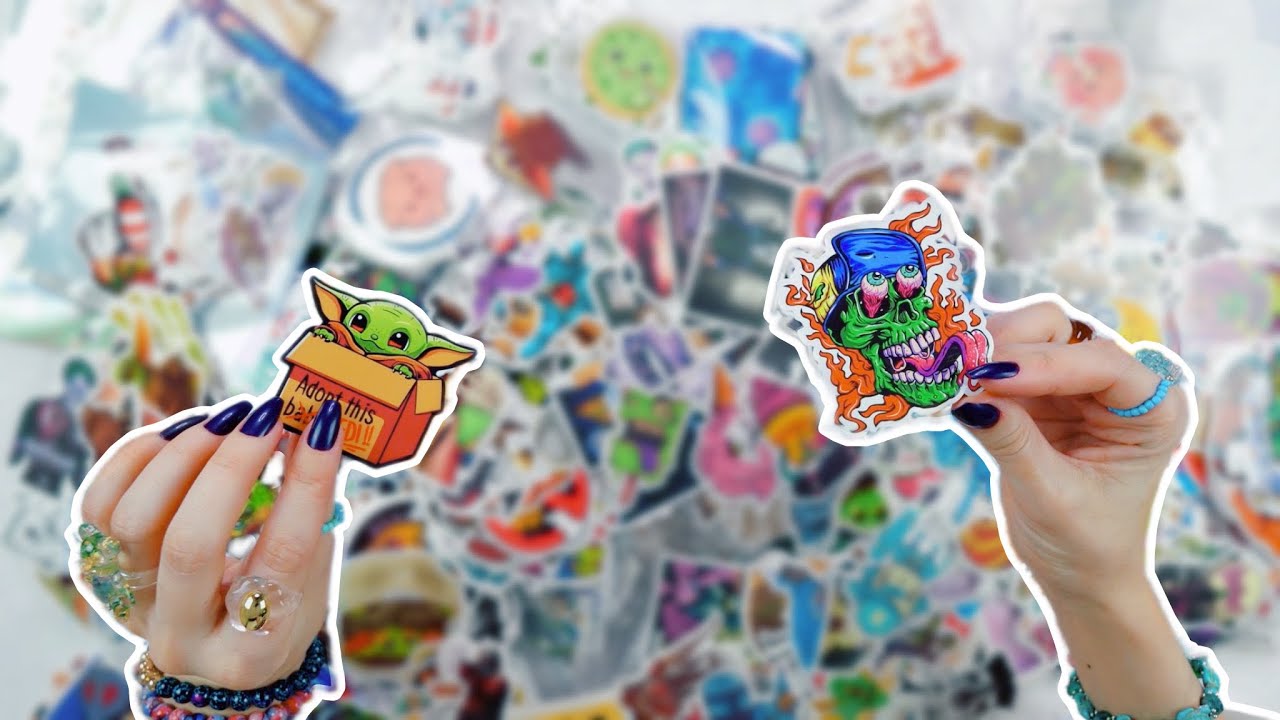 Organizing my Huge Sticker Collection *ASMR