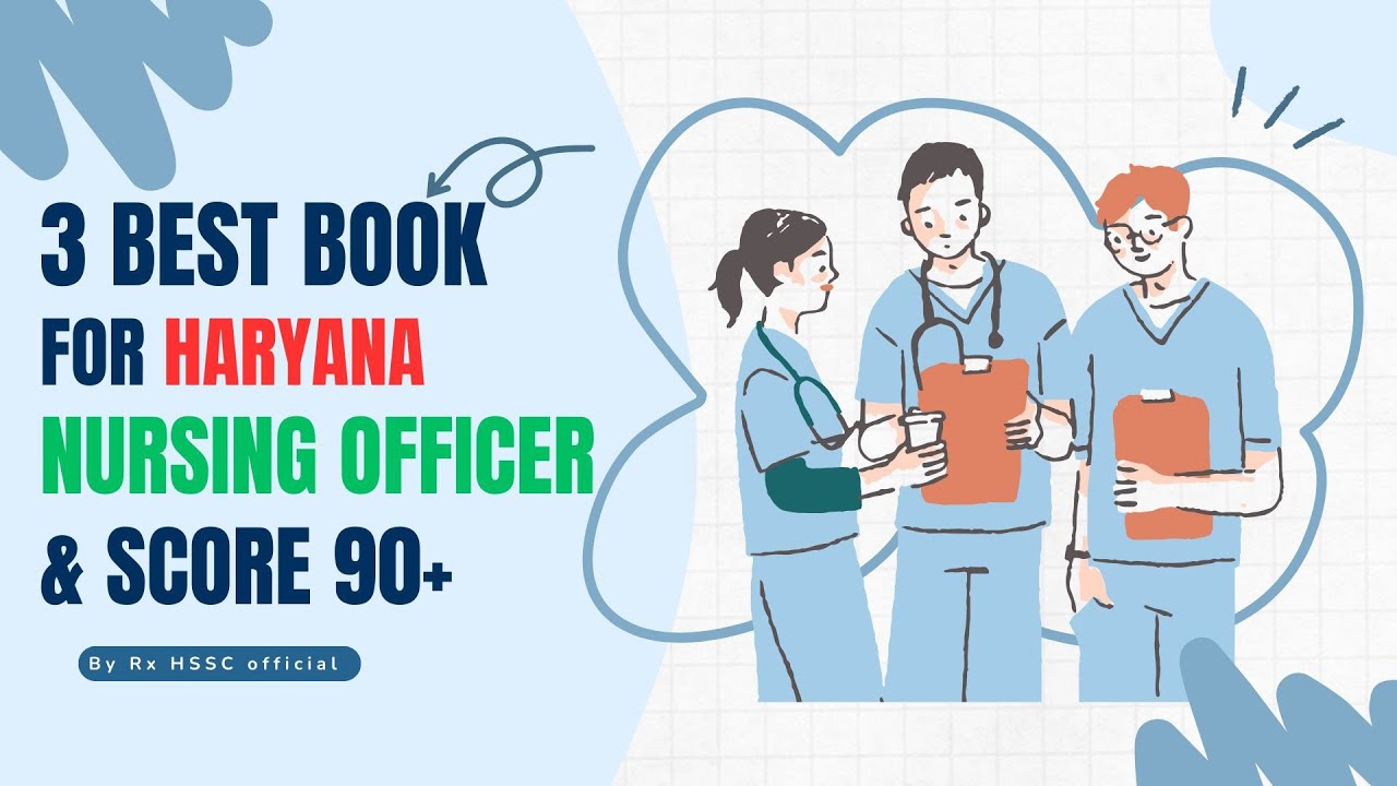 3 BEST BOOK FOR HARYANA NURSING OFFICER & SCORE 90+ #hssc #nursingstudent #nursing #hssccet 
