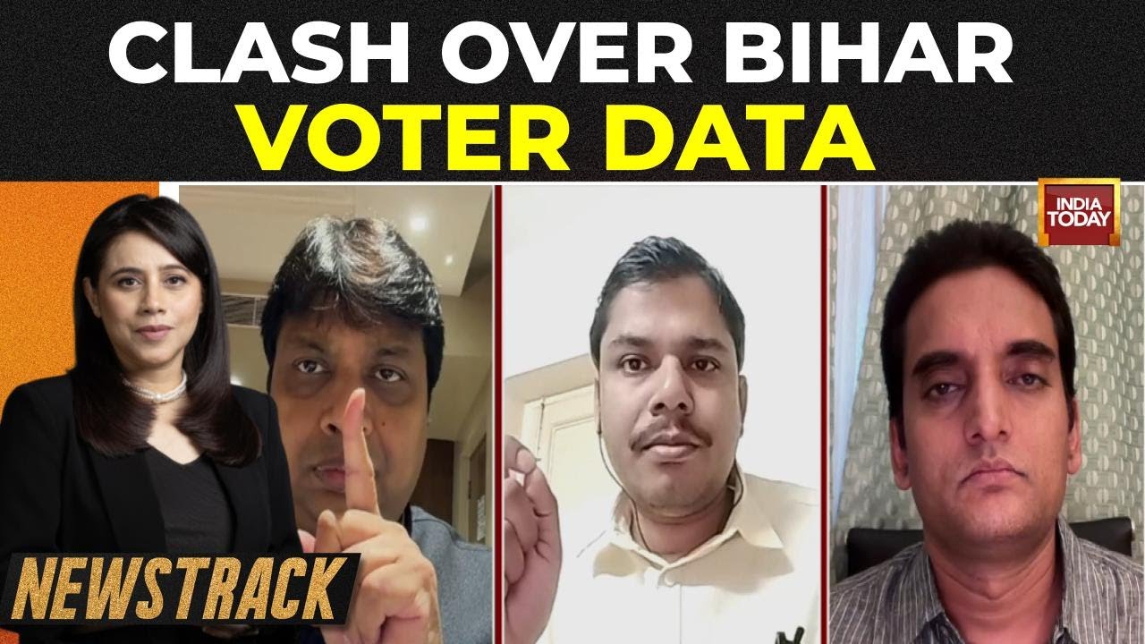 Newstrack Debate: Bihar Polls Explode: RJD Cries 'Vote Theft', BJP Hits Back Over ECI Data Row