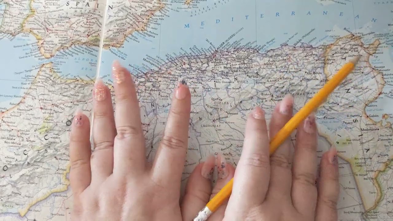 ASMR ~ Aïn Defla & Aïn Têmouchent, Algeria History & Geography ~ Soft Spoken Map Tracing