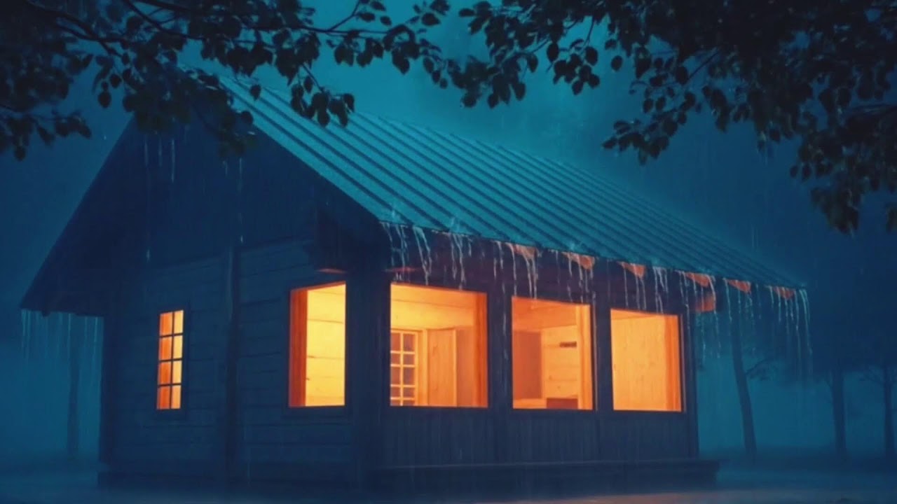 Dark Night Rain & Thunder Ambience | 24/7 Live Sleep Sounds | HEAVY RAIN | RAIN SOUND FOR SLEEP