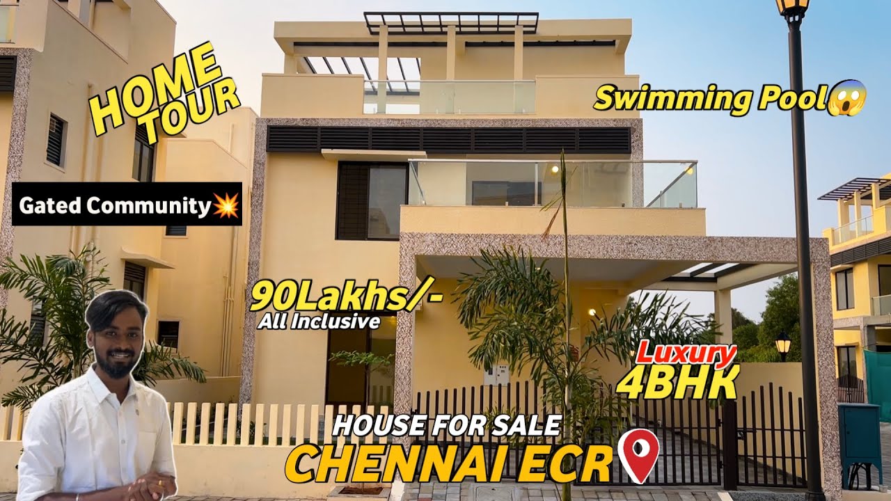 Luxury Villas for sale in Chennai😍With inside Swimming Pool💥Gated Community😱Direct Contact