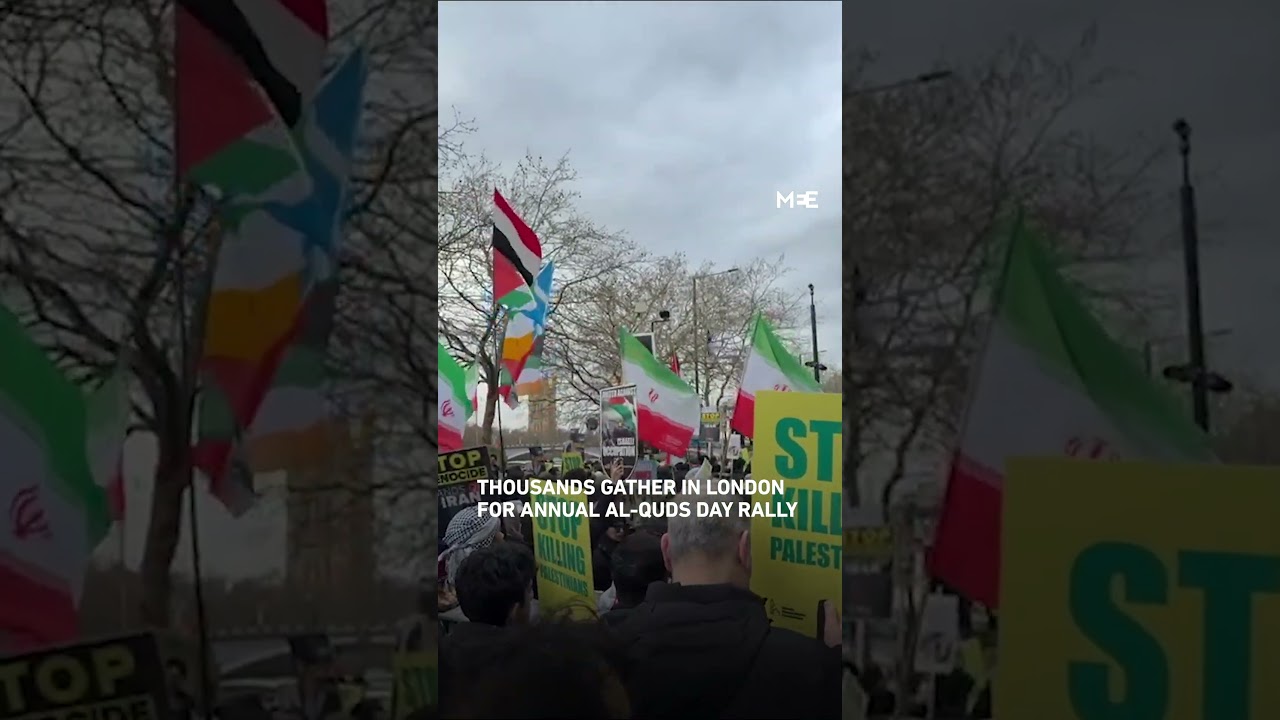 People gather in London for annual Al-Quds Day protest